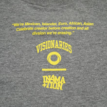 Load image into Gallery viewer, VISIONARIES X IN4MATION • DI-V-SION BY SPEL TEE • GREY (ALL SIZES)
